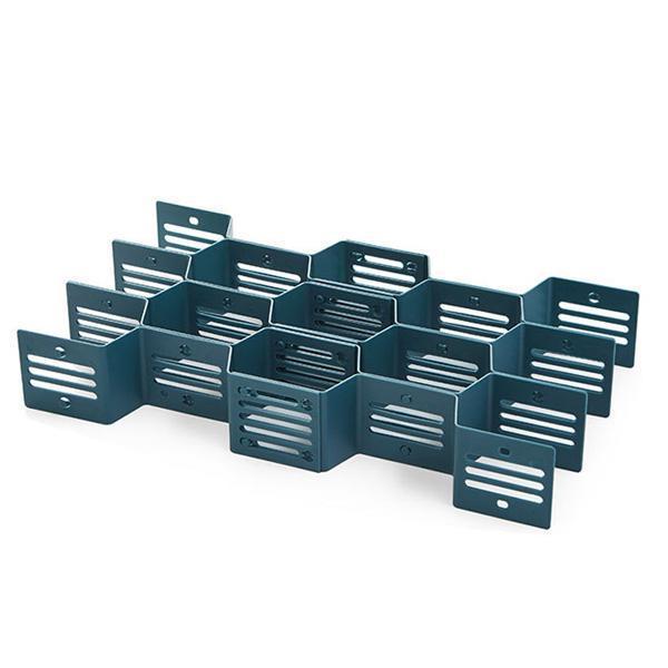 (12 PCS)DIY Plastic Grid Honeycomb Drawer Divider