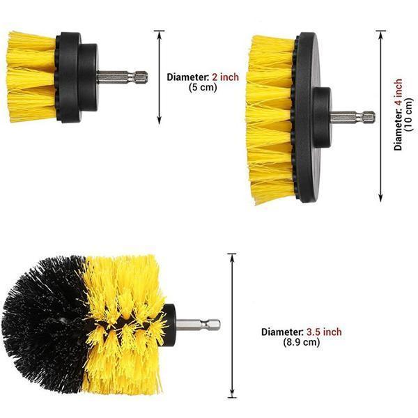 Electric drill brush head
