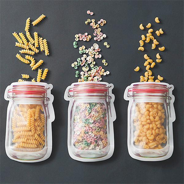 Reusable Mason bottle ziplock bag(10 PCS)