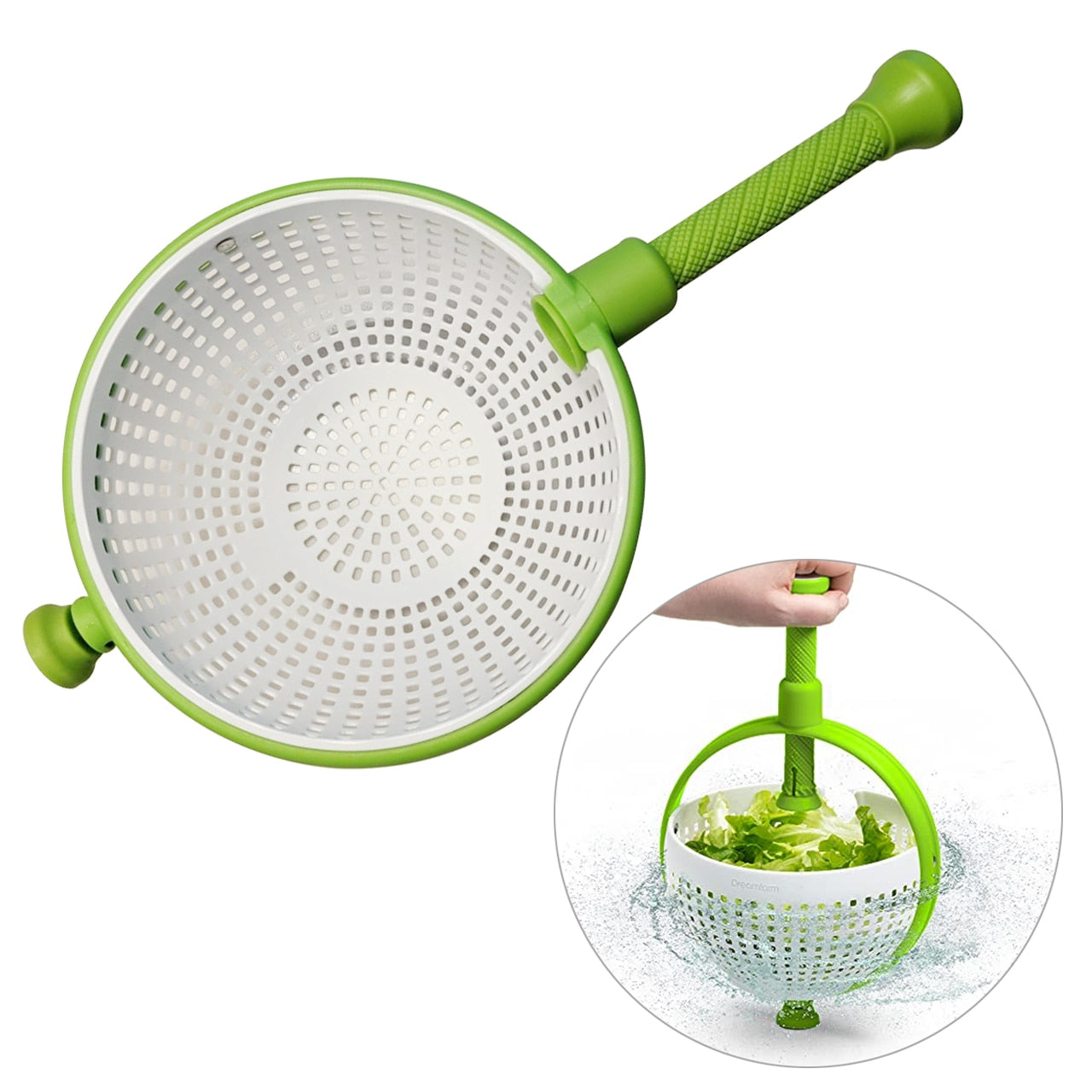 Rotating Salad Drain Basket