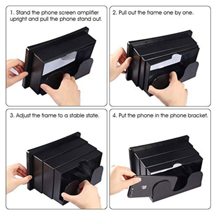 3D HD Mobile Phone Screen Magnifier