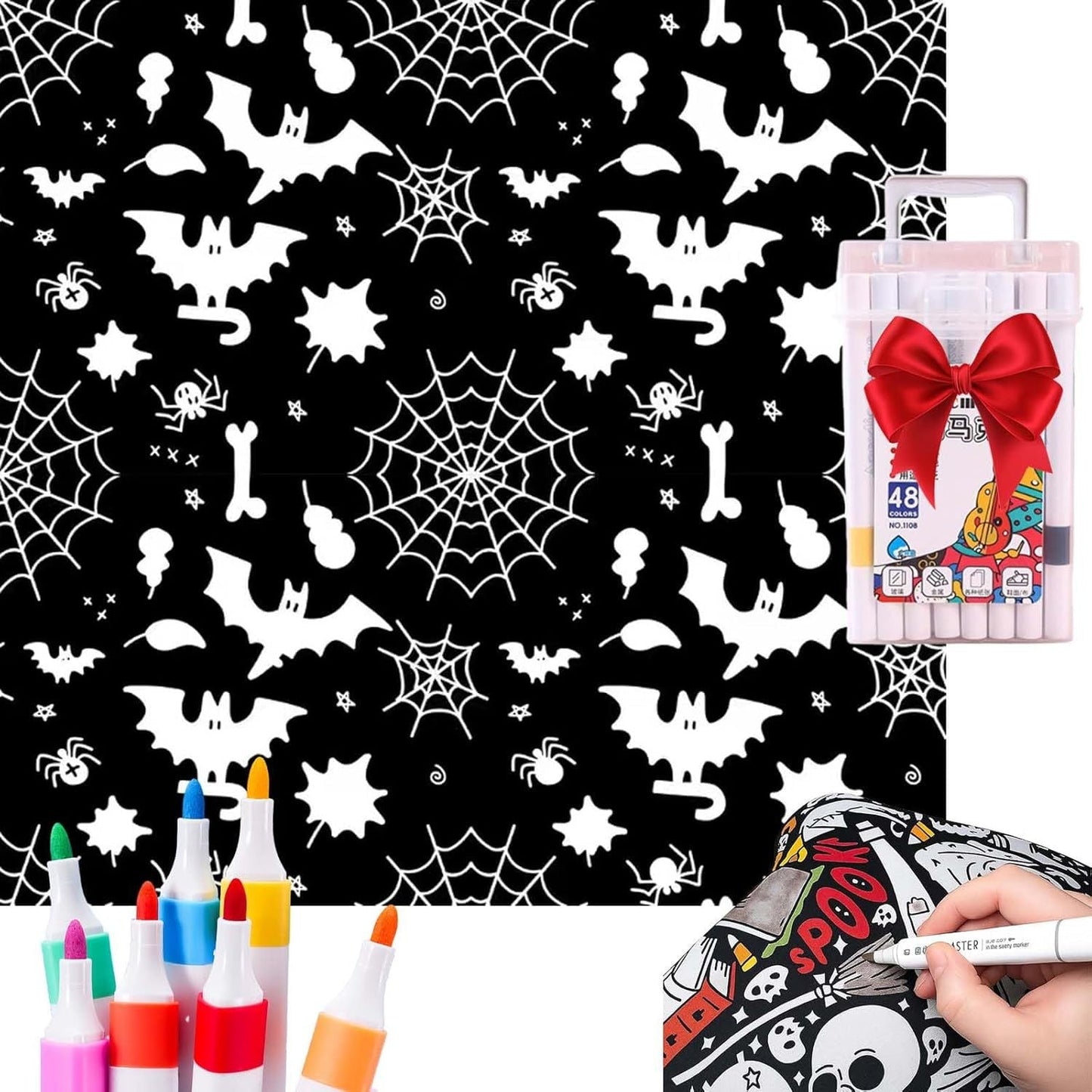 ✨Last Day 50% OFF🎨DIY Coloring Blanket with Markers🎁Perfect Gift For Family & Friends