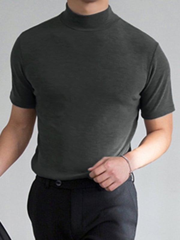 🔥40% OFF🔥Men 's High Neck Slim Fit T-shirt