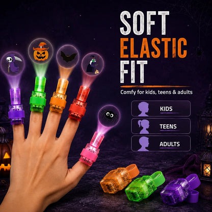 🔥 Last Day 40% OFF — Spooky Halloween Pattern Finger Projector Lights Party Favors & Spooky Fun🎃
