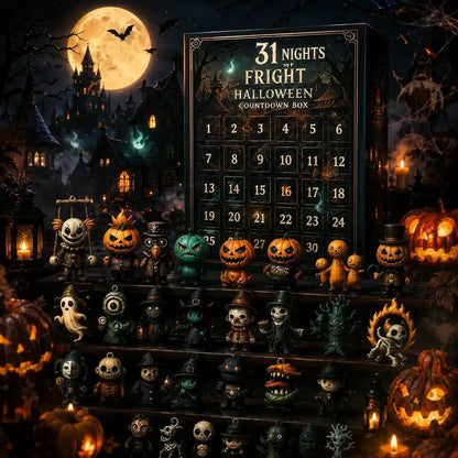 🔥Fast Shipping🎃2026 Halloween Countdown Advent Calendar Gift Box - 31 Nights of Fright Blindbags Surprise Set👻