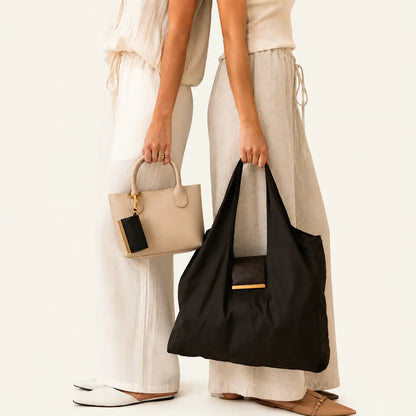 SOWINLY™ Varelli Charm Transformable Bag – Stylish Vegan Leather Tote & Keychain Charm