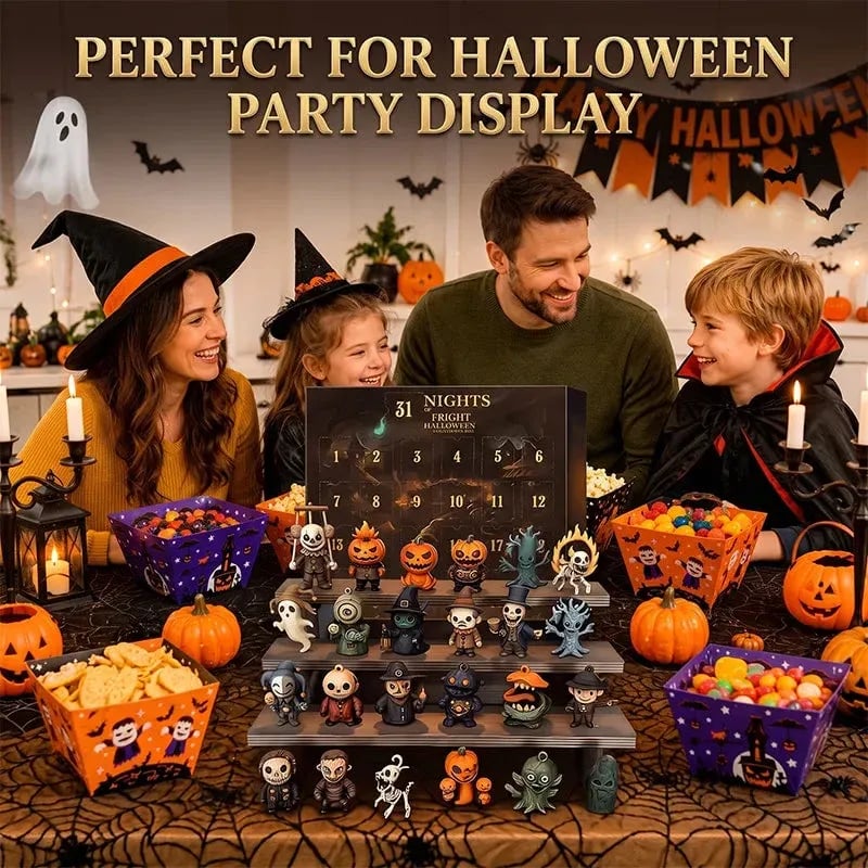🔥Fast Shipping🎃2026 Halloween Countdown Advent Calendar Gift Box - 31 Nights of Fright Blindbags Surprise Set👻