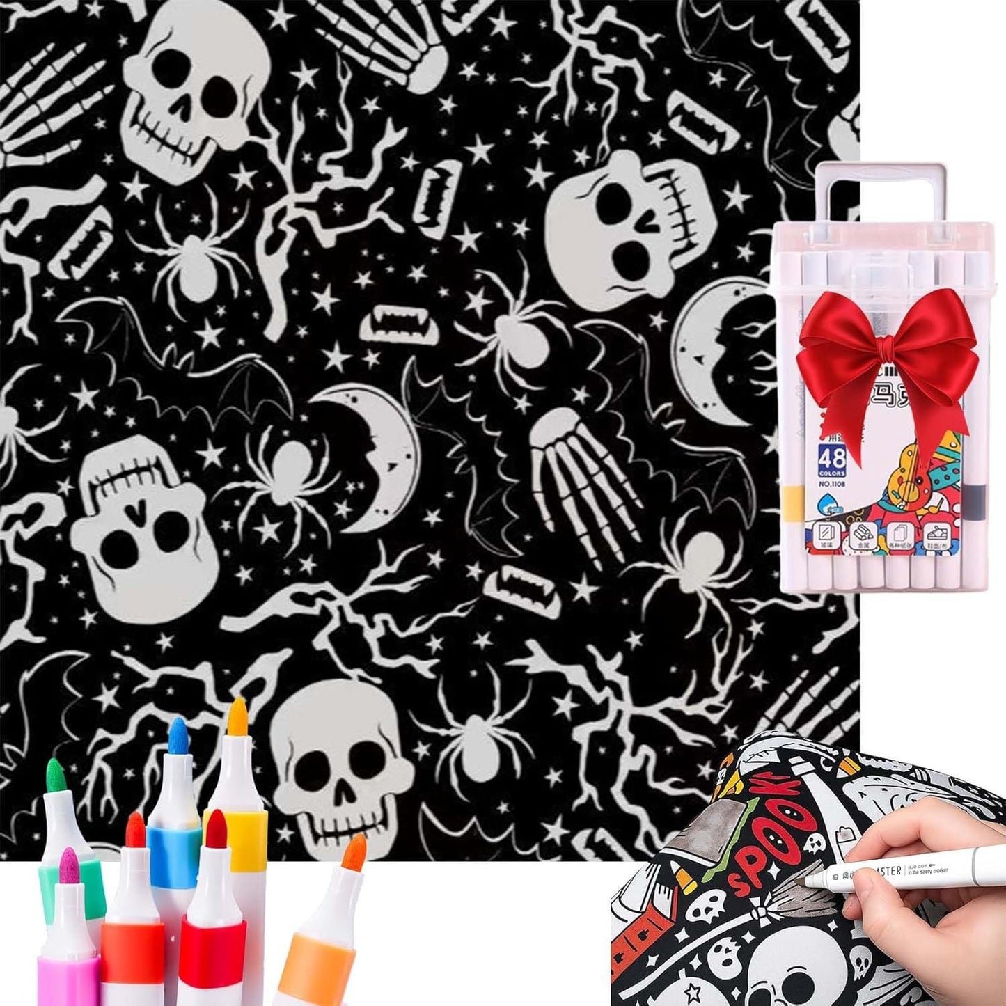 ✨Last Day 50% OFF🎨DIY Coloring Blanket with Markers🎁Perfect Gift For Family & Friends