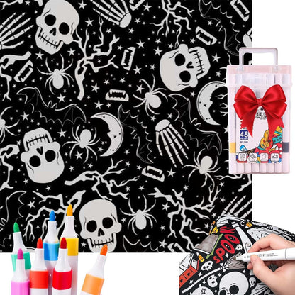 ✨Last Day 50% OFF🎨DIY Coloring Blanket with Markers🎁Perfect Gift For Family & Friends