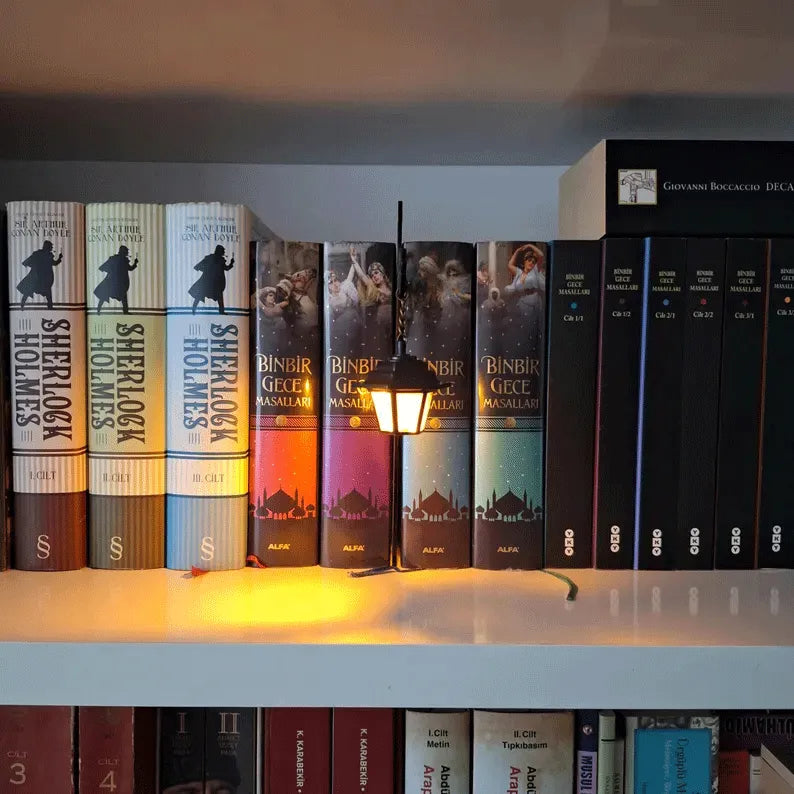🔥LAST DAY 50% OFF - Library Lantern-Decorative Bookshelf Lighting
