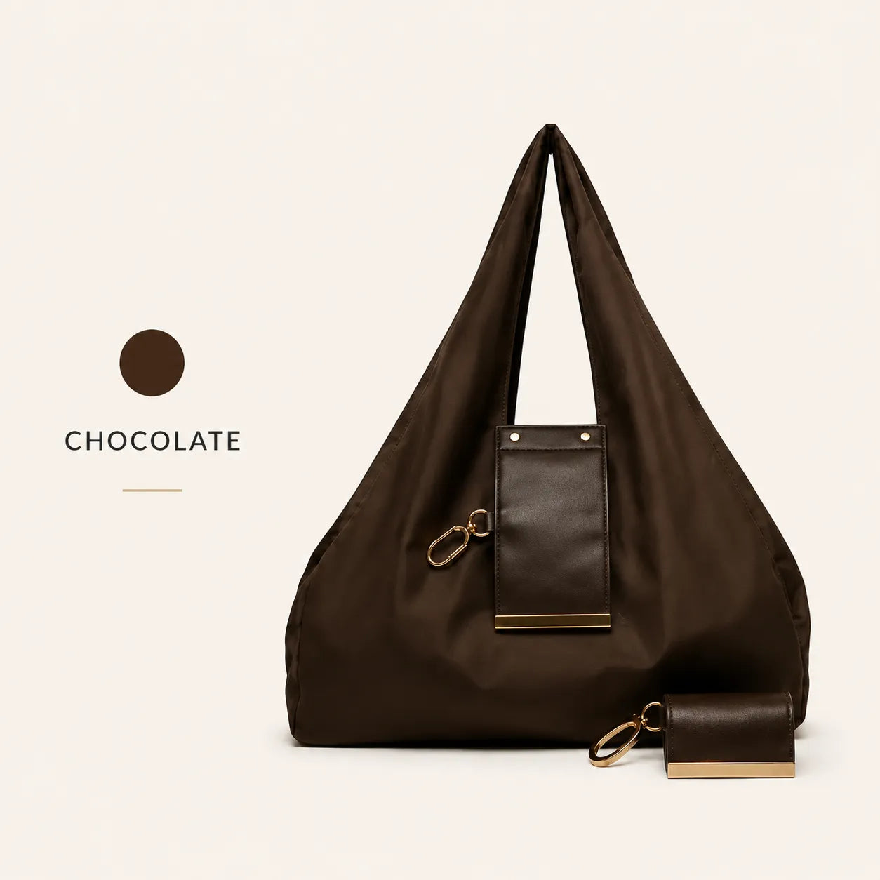 SOWINLY™ Varelli Charm Transformable Bag – Stylish Vegan Leather Tote & Keychain Charm