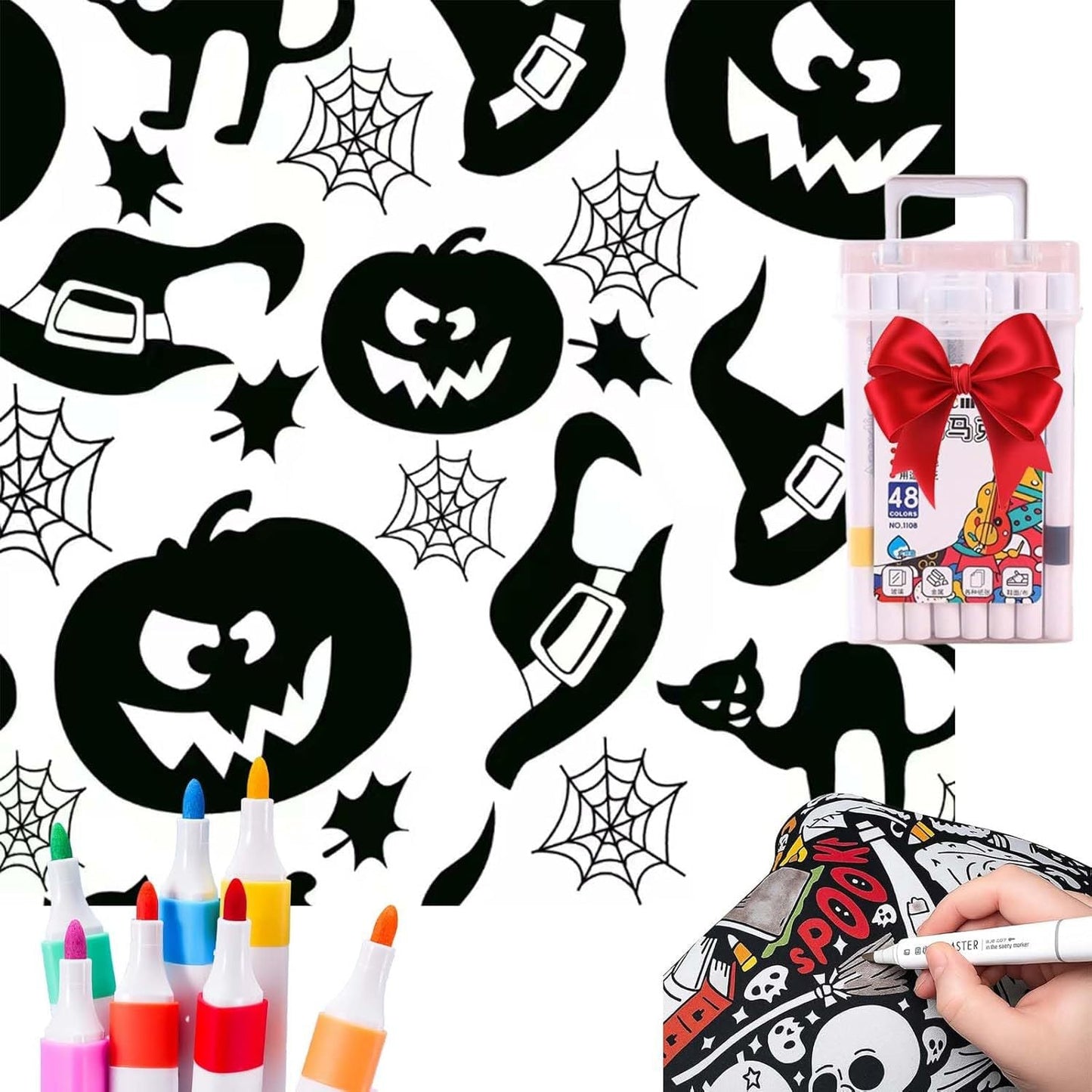 ✨Last Day 50% OFF🎨DIY Coloring Blanket with Markers🎁Perfect Gift For Family & Friends