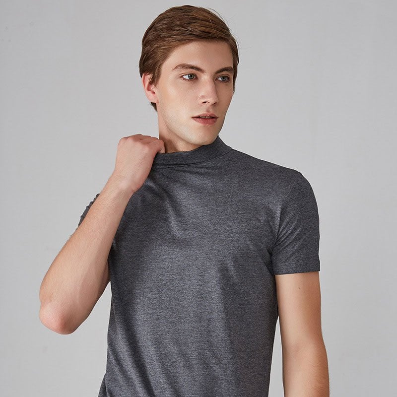 🔥40% OFF🔥Men 's High Neck Slim Fit T-shirt