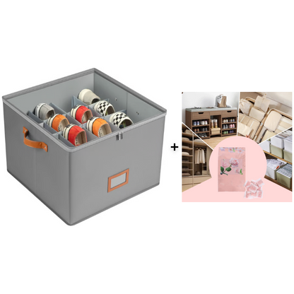 ⏳Limited time 50% off💥Oxford Fabric Foldable Design Shoe Organizer, Storage Box