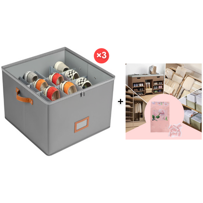 ⏳Limited time 50% off💥Oxford Fabric Foldable Design Shoe Organizer, Storage Box
