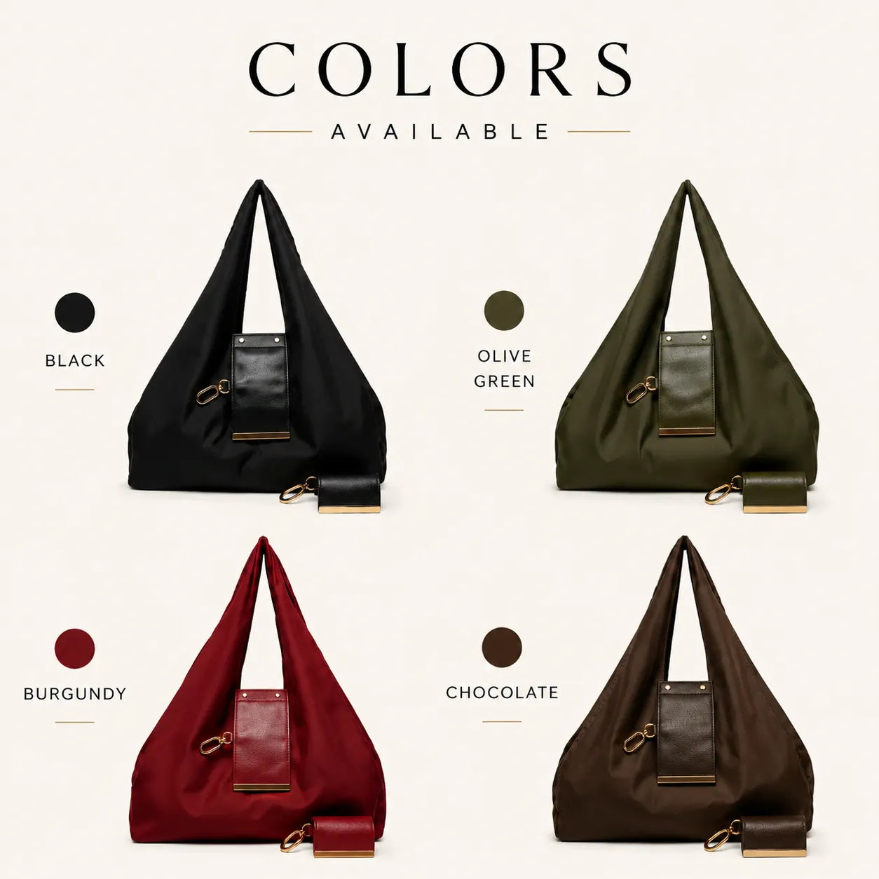 SOWINLY™ Varelli Charm Transformable Bag – Stylish Vegan Leather Tote & Keychain Charm