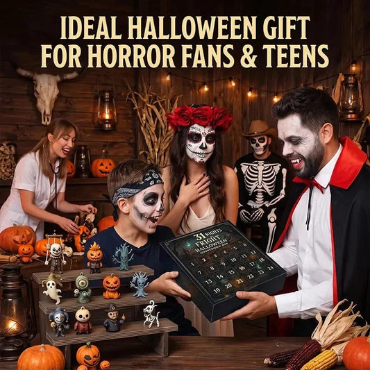 🔥Fast Shipping🎃2026 Halloween Countdown Advent Calendar Gift Box - 31 Nights of Fright Blindbags Surprise Set👻