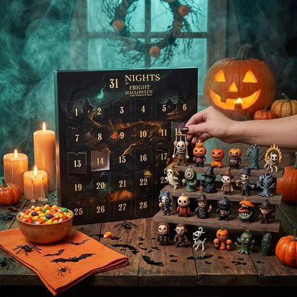 🔥Fast Shipping🎃2026 Halloween Countdown Advent Calendar Gift Box - 31 Nights of Fright Blindbags Surprise Set👻