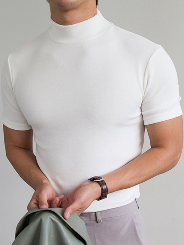 🔥40% OFF🔥Men 's High Neck Slim Fit T-shirt