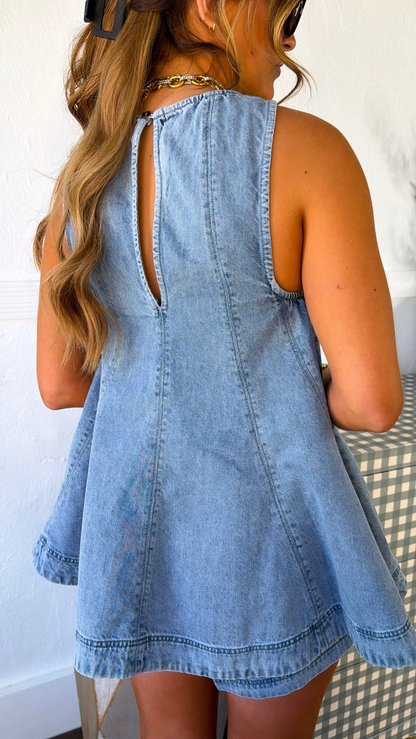 Georgia Blue Denim Top + FREE Matching Shorts