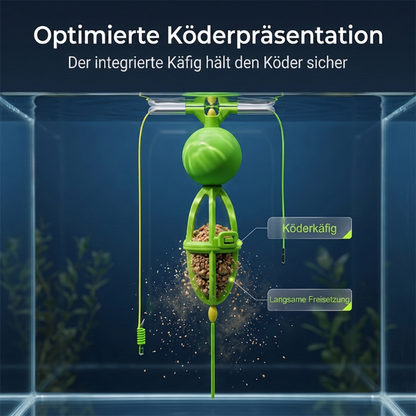 Tangle-Free Bottom-Up Feeder Basket Fishing System