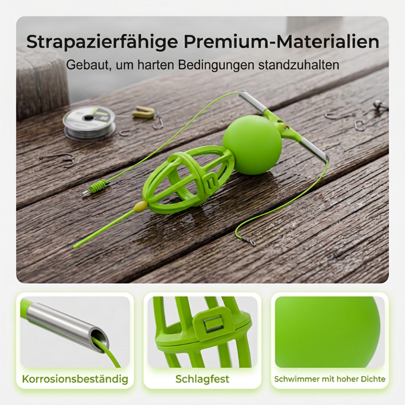 Tangle-Free Bottom-Up Feeder Basket Fishing System