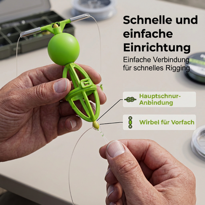 Tangle-Free Bottom-Up Feeder Basket Fishing System