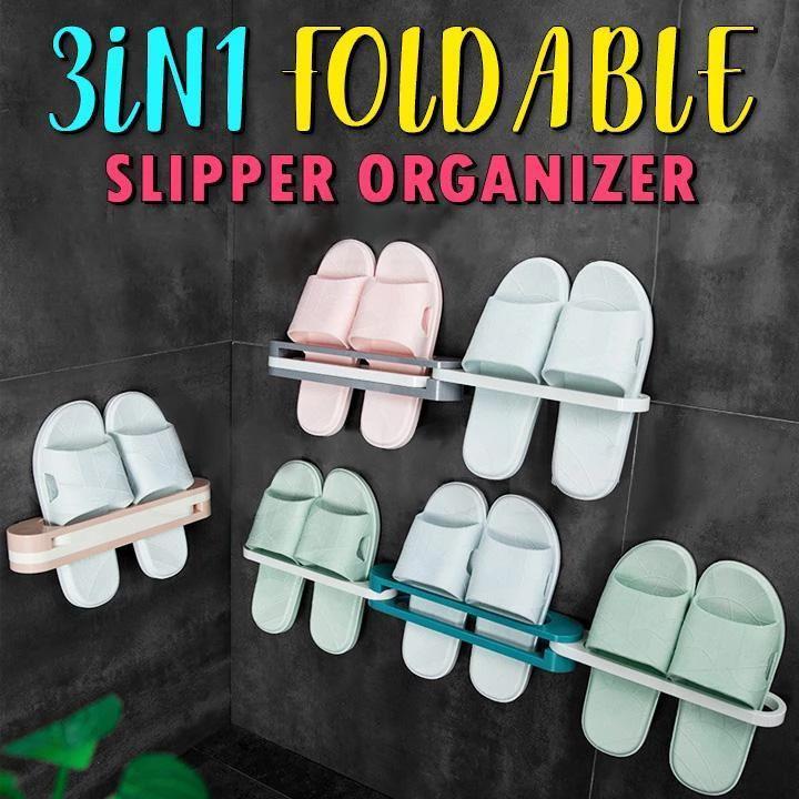 3-in-1 Foldable Slipper Organizer