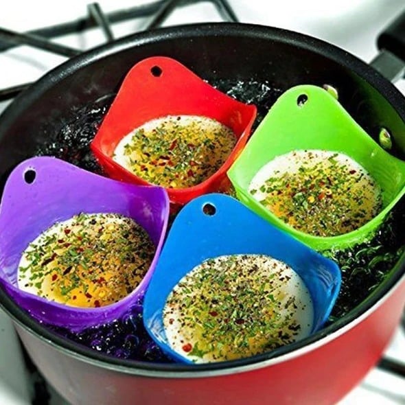 (💥New Year Specials💥- 50% OFF) Easy Silicone Egg Poacher (Set of 4)