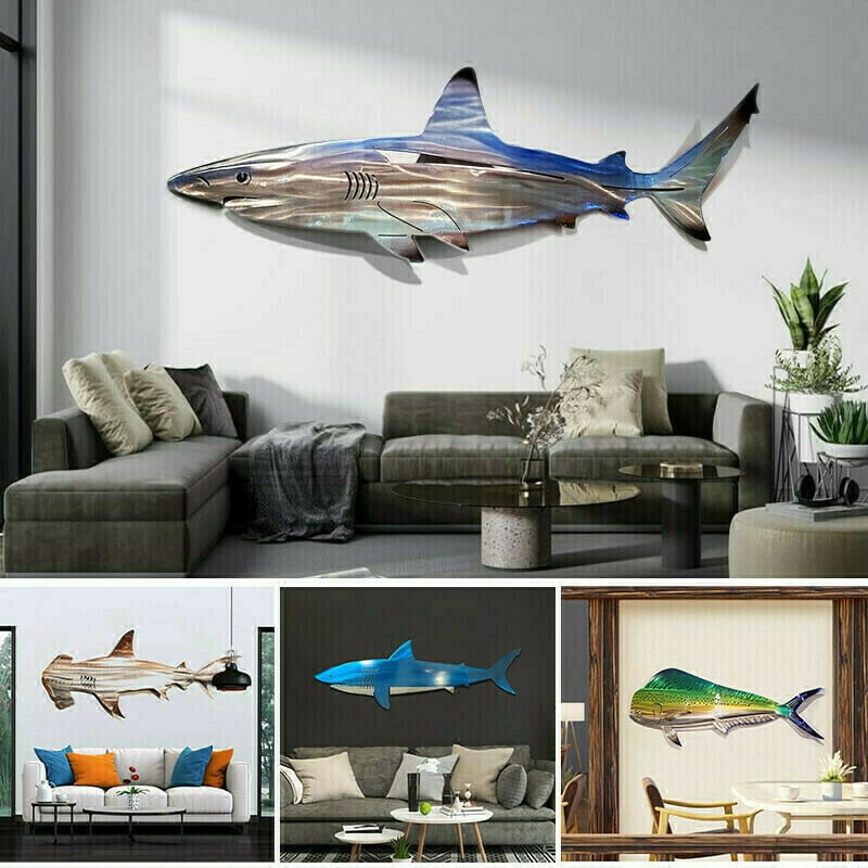 Last Day 49% OFF - 🦈 Metal Shark Art Wall Decor