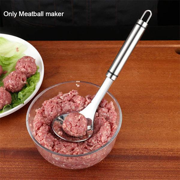 stainless steel meatballs squeezed