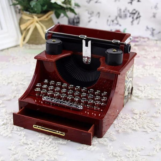 Mini typewriter music box