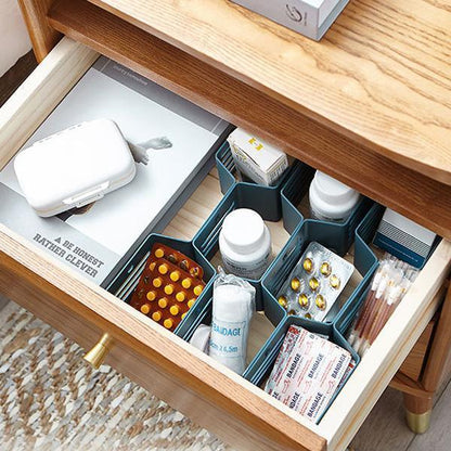 (12 PCS)DIY Plastic Grid Honeycomb Drawer Divider