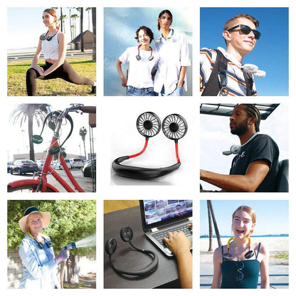 Lazy Neckband Fan - Keep Cool Wherever You Are!