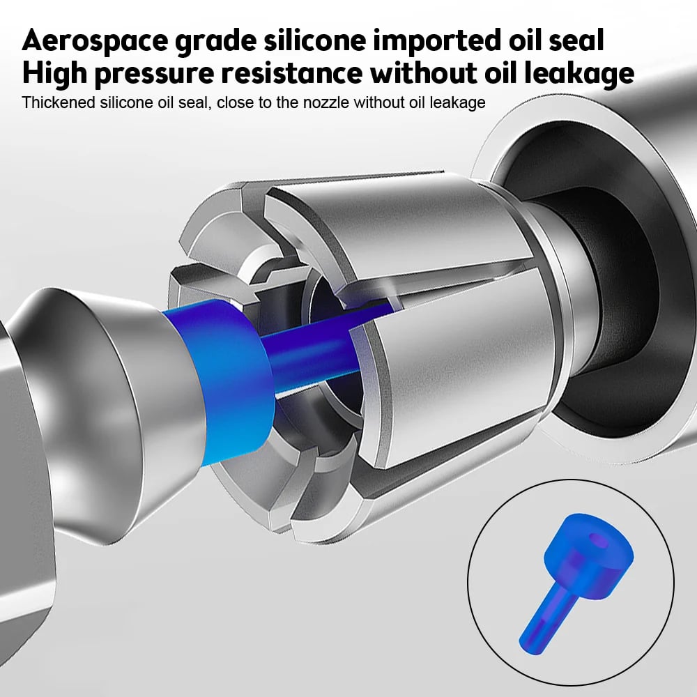 🎁2024 New Year Hot Sale🎁Strong Lock on Grease Couplers with Spring Flex Hose