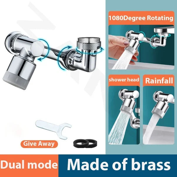 👍Rotating 1080° robotic arm faucet (universal model)