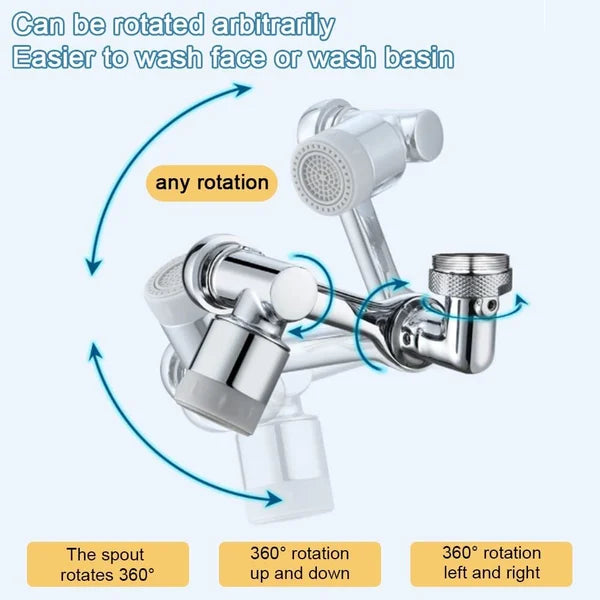 👍Rotating 1080° robotic arm faucet (universal model)