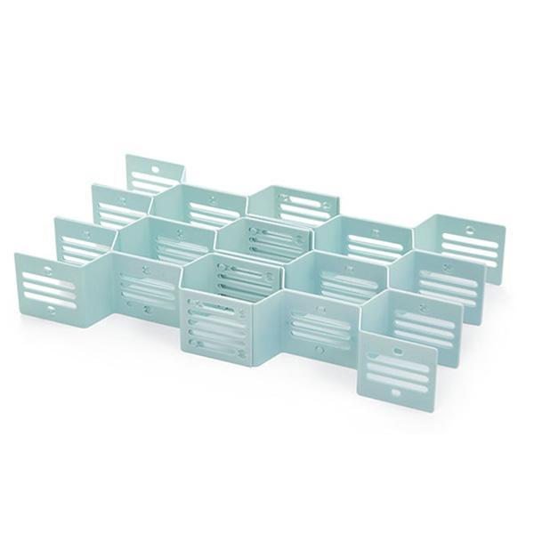 (12 PCS)DIY Plastic Grid Honeycomb Drawer Divider
