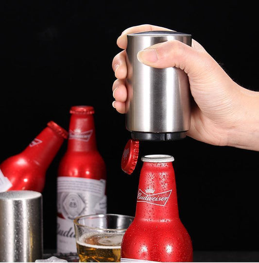 Press beer opener