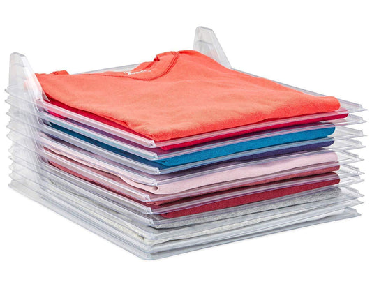 (5 packs) Closet Organizer and Shirt Folder
