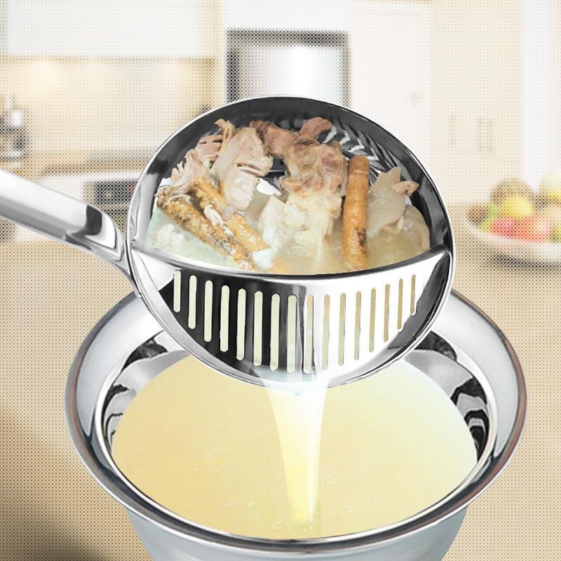 Removable Stainless Steel Dual-use Soup Spoon Filter