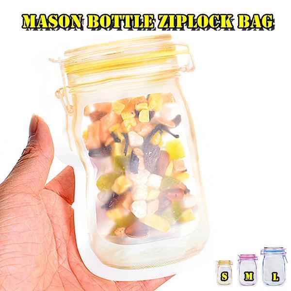 Reusable Mason bottle ziplock bag(10 PCS)