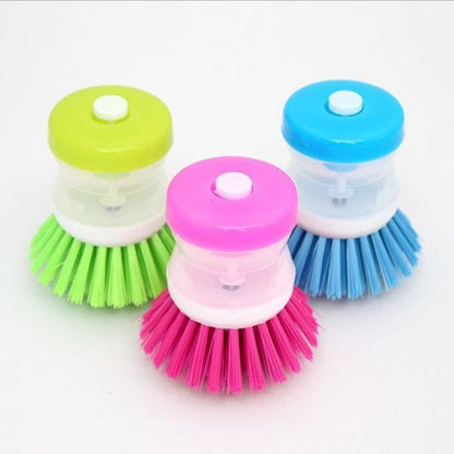 Automatic liquid washing pot brush