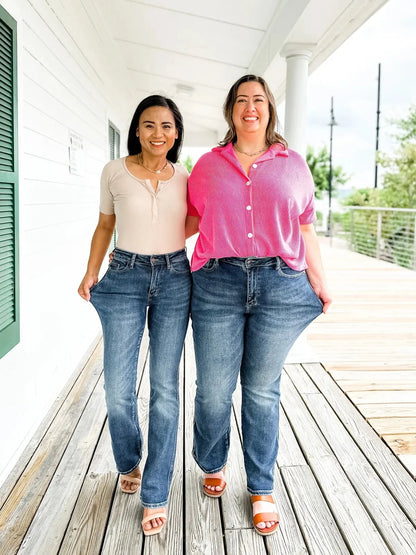 🔥Last day to buy 1 get 1 free🔥Holy Grail Tummy Control Bootcut Jeans