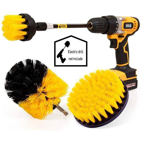 Electric drill brush head