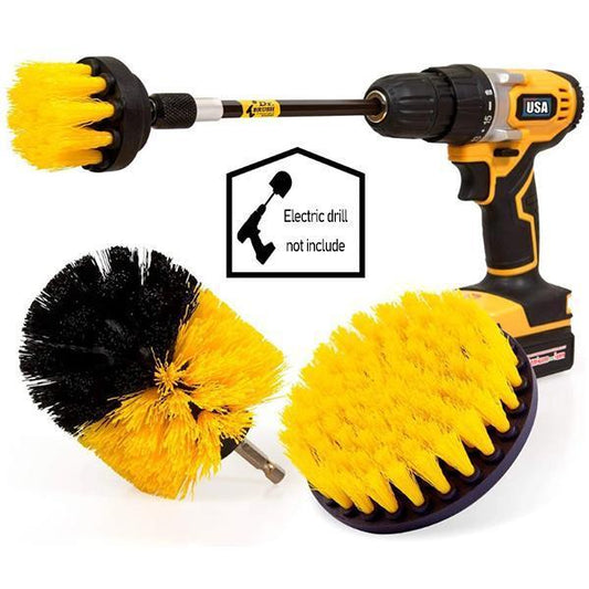Electric drill brush head