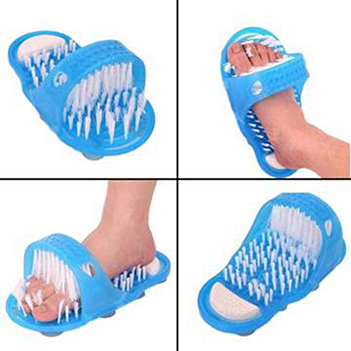 Bathroom exfoliating massage slippers