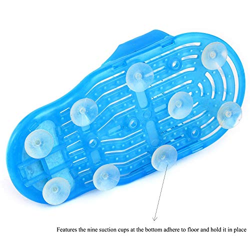 Bathroom exfoliating massage slippers