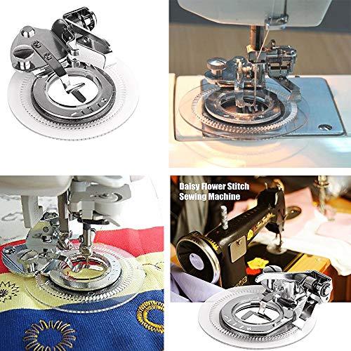 Disc embroidery presser foot