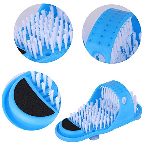 Bathroom exfoliating massage slippers